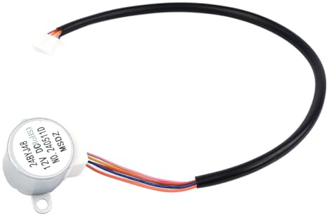 FONGKNOX 24BYJ48 - Moteur pas à pas à pas 12 V - Micro réducteur - Moteur pas à pas 4 phases - 5 fils - Climatisation - Moteur à ailes pivotantes