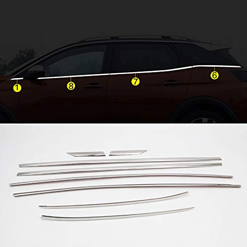 Autophoton Pour 3008 2017-2022 Baguettes de rebord de fenêtre inférieures Décoration Lot de 8