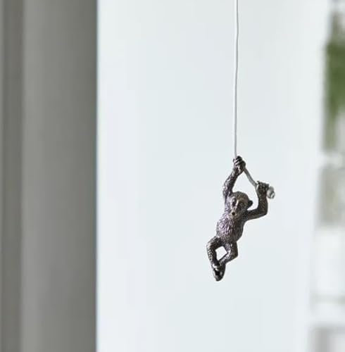 New Monkey Shaped Zinc Alloy Light Pull With Antique Brass Finish – Stylish Bathroom Accessory To Match Towel Ring, Toilet Roll Holder, Storage & Hooks