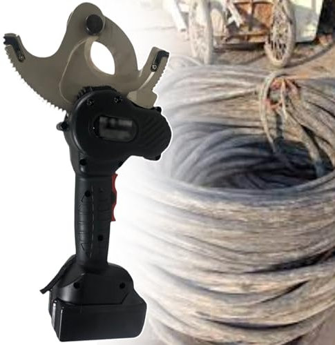 Coupe-câble de batterie, coupe-câble hydraulique, coupe-fil, coupe-câble à cliquet électrique 18 V, ciseaux de type engrenage pour câble en aluminium et cuivre pour couper les câbles blindés électri