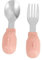 CIMAXIC Juego De Cubiertos Para Bebé Cucharilla y Tenedor Cortos Vajilla Suavinex De Acero Inoxidable Seguro y Duradero