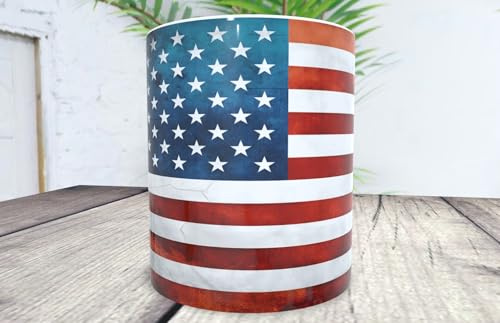 La Huella Tasse personnalisée Drapeau USA (grunge) pour tous les amateurs de l'American Way of life et des étoiles et des rayures.