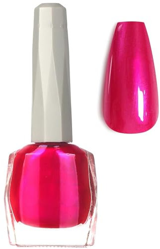 Long-Lasting Shimmering Red Nail Varnish - Quick Drying, Non-Toxic Nail Polish with Pearlescent Finish, Perfect for Nail Art, Versatile Gift, Healthy and Durable Shine