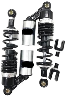 LTCZGRCI Stoßdämpfer für Motorräder RFY 280mm Motorrad Stoßdämpfer hinten für kann geändert Werden zu 295MM Modell schwarz und Silber