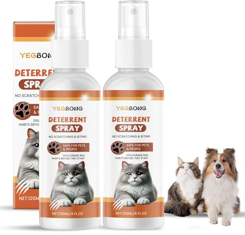 Domigard Katzenspray zum Kratzen,Kratzschutz Katze Hund Katzenschreck vertreiben 120ml, Anti Kratz Spray, Indoor & Outdoor Natürlich Effektiv Fernhaltespray Katzen (2)