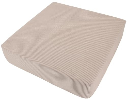 Alphadeco Premium Line Arivia - Sitzkissen - Hochwertiger Möbelstoff - Kaltschaum - Waschbar - Aufstehhilfe - Bodenkissen (Beige, 40x40x10cm)