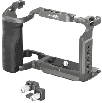 Kompatibel mit der Kamera ZV-E10 II, Käfigset mit Silikongriff, HawkLock-Schnellverschluss und Platte