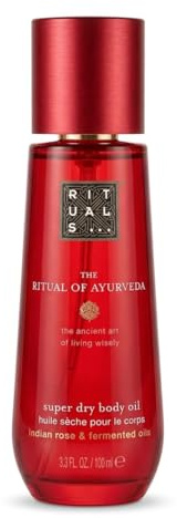 Rituals The Ritual of Ayurveda Super Dry Body Oil, Indian Rose & fermentierte Öle, 96% natürliche Inhaltsstoffe, 100 ml