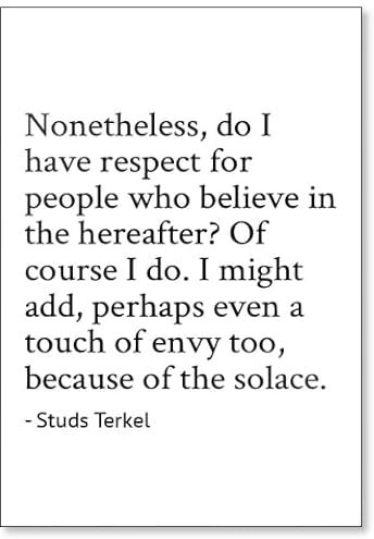Kühlschrankmagnet mit SpruchDo I have Respekt for people who - Studs Terkel, weiß