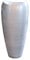 VIVANNO Pflanzkübel Pflanzgefäß Bodenvase exklusiv Deluxe Silber Weiß Hochglanz 100 x 45 cm
