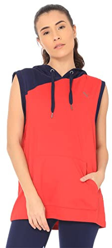 PUMA A.C.E. S/L Hoodie Top - Ribbon Red/Peacoat, Medium