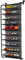 TZAMLI 10-Tier Schuhregal über der Tür Shoe Organizer Hanging Shoe Storage Shelf Starke Metallhaken für Closet Pantry (Schwarz, 56 x 21 x 151cm)