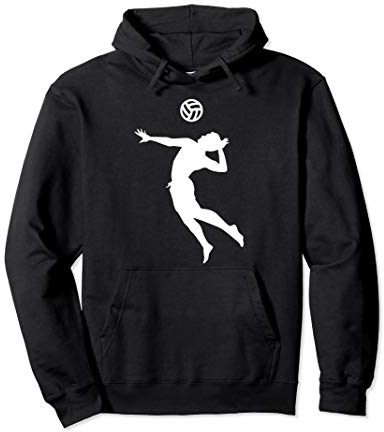 Beachvolleyball Spieler Pullover Hoodie