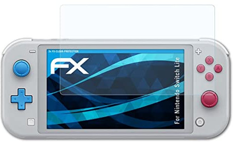 atFoliX Film Protection d'écran compatible avec Nintendo Switch Lite Protecteur d'écran, ultra-clair FX Écran protecteur (3X)