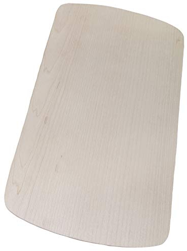 DEKOFANT Frühstücksbrettchen Holz 1-Stück gerundet 24x15x1cm Ahorn