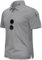 TACVASEN Herren Kurzarm Poloshirts Atmungsaktiv Polo Golf T-Shirts für Outdoor-Aktivitäten (Hellgrau, 3XL)