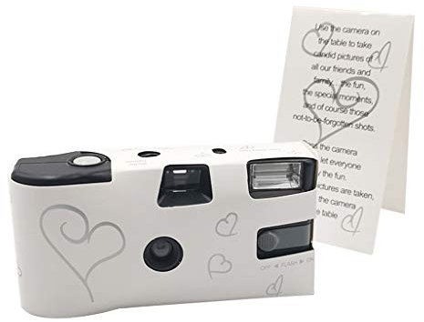 LANCHEN 27 Photos Power Flash Single Use One Time Disposable Film Camera Party Gift