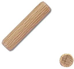 Kabus Holzdübel aus Buche Riffeldübel Holzstifte Möbelverbinder 12 verschiedene Größen Holzriffeldübel Verbindung Dübel aus Buche (25, Ø 8 mm | 35 mm)