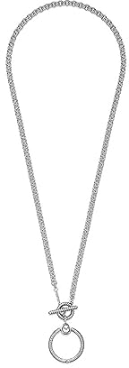 PANDORA Moments O Anhänger Halskette mit T-Verschluss aus Sterling-Silber, Kompatibel Moments Armbänder, Größe: 50cm