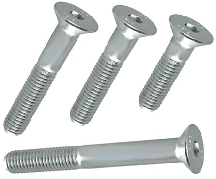 Senkkopfschrauben M6 mit Innensechskant, Stahl verzinkt, DIN 7991 (M6 x 22, 50 Stück)