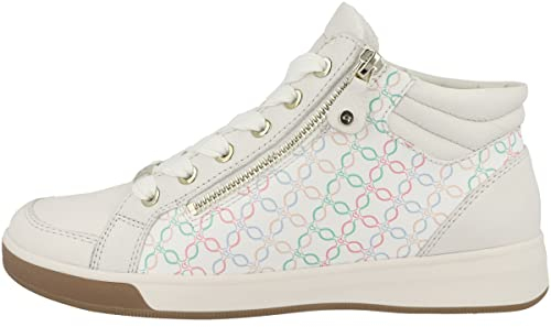 ARA Damen ROM Mid-cut Sneaker, CREAM,PASTELL-MULTI, 41