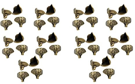 Garneck 40pcs Elephant Base Jewelry Chest Support Foot Wooden Case Support Foot Legs