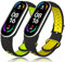 Th-some Armband für Xiaomi Mi Band 7, 2PCS Verstellbares Sport Ersatzarmband für Xiaomi Mi Band 6/Xiaomi Mi Band 5 Smartwatch, Silikon Sport Uhrenarmband Kompatibel mit Xiaomi Mi Band 7/6/5