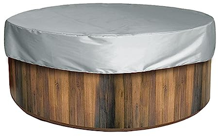 BBTISG Couverture de Bache Piscine Ronde, Bâche de Protection pour Ronde Pliable Résistante aux UV pour Piscine Hors Sol, Réservoir de Stockage (210 x 30cm)