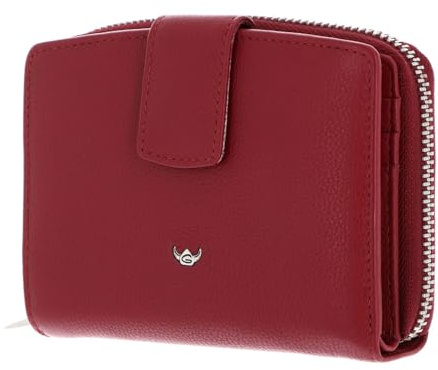 Golden Head Leder Geldbörse Madrid RFID Protect Kombischeintasche mit Riegel 1438 Rot