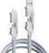 Aiivioll Cavo di Ricarica 4 in 1, 100 W [Ricarica Rapida e Sincronizzazione Dati] Cavo Piatto Intrecciato con Porta Type-C/USB A per Samsung Galaxy S21 A13, Telefono 14 Pro/14, Pixel 7, Xiaomi