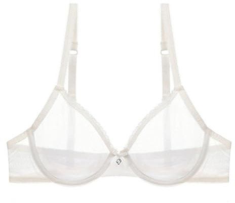 GDNIA Sexy Lace Mesh See Through Bralette Sfoderato Ferretto Non Imbottito Ultra Sottile Trasparente Bralette Donna