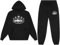 Silver Basic Herren Cortez Sportbekleidung Herren Damen Street Classic Sweater+Pants Im Herbst und Winter warm halten-BlackStar-M1