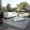 Elle Decoration In und Outdoor Teppich Orientalisch– Wendeteppich Wetterfest & Wasserfest – Vintage Design Outdoorteppich Orient für Garten, Balkon, Terrasse, Wohnzimmer – Grün, 120x170cm