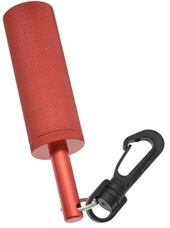 Ghjkldha Scuba Rasselstab, Unterwasser-Shaker, Aluminiumlegierung, Signalglocke, Tauchstab, Unterwasser-Kommunikationsgerät, Tauchsignal-Stick mit Clip, Geräuschmacher für Tauchen