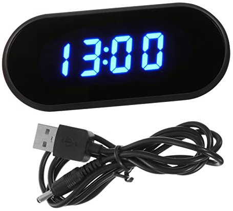 ABOOFAN 1stück Led Digitaler Wecker Mit Kabel Luminous Tischuhr Große Zahlenanzeige Flexibles Design Für Modernen Wohnraum Digitaluhr Für Desktop