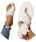 Onsoyours Hallux Valgus Sandales Femme Été Confortable Plates Tongs PU Nu Pieds Bout Ouvert Chaussures Orthopediques Sandales Pantoufles de Plage Vacances Slippers A Blanc 37 EU