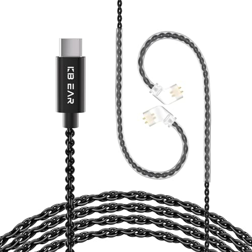 Cable de repuesto KZ ZS10 Pro X iem, cable USB C iem, cable de auriculares para monitor intraural, cable Cpins iem para kz zs10 pro, zsn pro x, zsn pro, edx pro, zar, castor, dqs, pr2, as24, cca cra