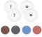 LLHQAMT Cat Food Dishes Ceramic, Fish Bone And Cat Paw Pattern, Non-Slip Pads, Cat Bowls Ceramic Set, Suitable For Cats And Small Dogs (Pack-4)