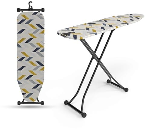 hausleben Bügelbrett - Bügeltisch, Bügelpress Ironing Board, Bügelbrett klappbar, Bügelbrettter, Bügelbrett für Dampfbügelstation, höhenverstellbar (Farbe 1)