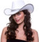 Yeory Erwachsener texanischer Cowboyhut weißer Kostüme Party Accessoire Wert für Geld Unisex Silber Cowboy Hut