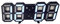 Vvikizy Digitale 3D-Wanduhr, 3D-LED-Wanduhr, Minimalistischer Wandwecker für Zuhause, Wohnzimmer, Büro (Schwarzer Schriftart, weißer Buchstabe)
