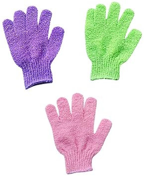 Healeved Guantes De Exfoliantes Guantes De Ducha De Nailon 4 Exfoliante De Muerta