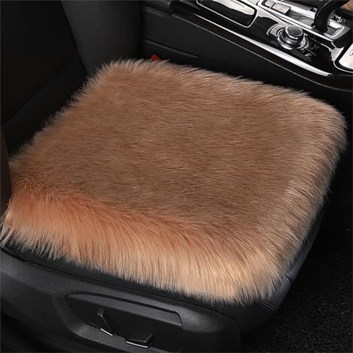 champracer Sitzkissen Auto, Stuhlkissen mit Rückenteil Sitz, Plüsch-Kissen, waschbar, komplettes Auto Kissen, für Autositz, Bürostuhl Rollstuhl und Alle Stühle (Bohnenpaste)