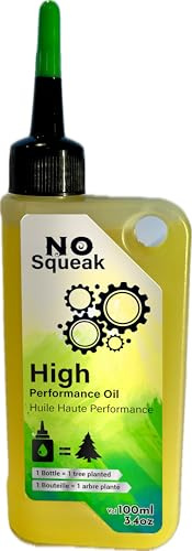 No Squeak 3.4oz High Performance Penetrating Oil – Bike Chain Lubricant, Door Hinge & Lock Lubricant, Rust Remover, Multi-Purpose Non-Toxic Lubricating Oil