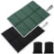 HAOYULUO 2 Stück Outdoor Sitzkissen Faltbar,Sitzkissen Outdoor Thermo,Sitzkissen Wasserdicht mit 2 Aufbewahrungstaschen,Geeignet für Reisen im Freien, Picknick, Wandern usw. (Schwarz + Grün)