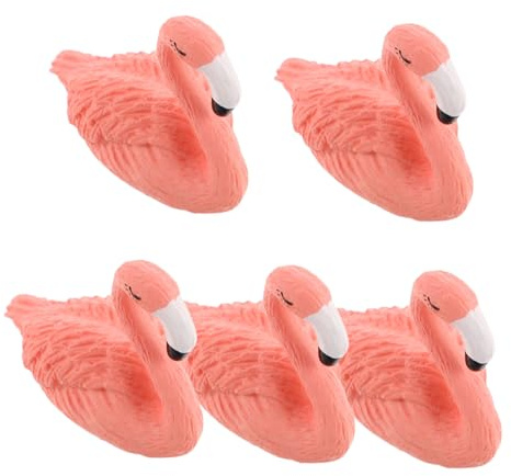 minkissy 5pcs Resin Nail Practice Stand for Beginners Fake Nail Holder for Painting and Display and Salon Use As Flamingo Model Desktop Ornament