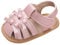MASOCIO Sandales Bebe Fille Ete Chaussure Premiers Pas Bébé Été 9 Sandale de Marche Taille 19 Souple Antiderapant 6-12 Mois Rose