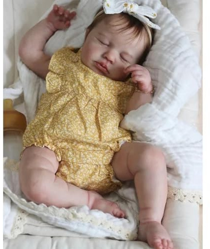 Anano Realistische Babypuppen aus Silikon, kompletter Körper, 50 cm, anatomisch korrekt, für Kinder ab 3 Jahren