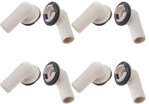 Adaptateur de Tuyau de Climatisation en Plastique Blanc, Lot de 8 | Raccord de Vidange du Climatiseur, Tube de Drainage Léger, Sandales Femme