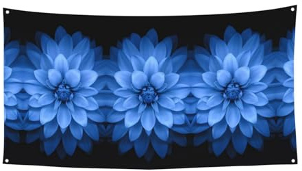 Dekoratives Banner mit Lotus-Muster, perfekt für Familientreffen, Abschlusszeremonie, Hintergrund, Wandfoto-Dekoration, 90 x 180 cm